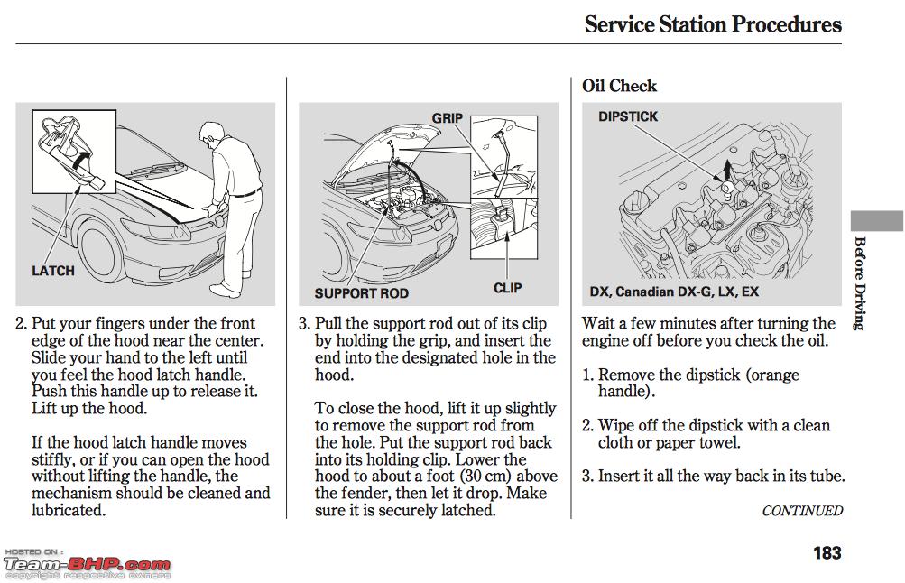Check oil level honda civic #4