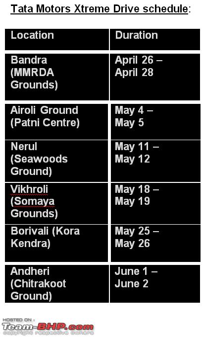 safari storme service schedule