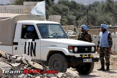 toyota landcruiser II used by India UN troops - Team-BHP