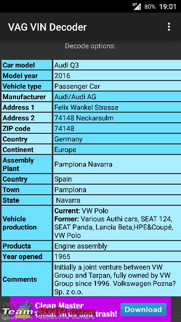ARTICLE: Find your car's date of manufacture (VIN) - Page 142 - Team-BHP