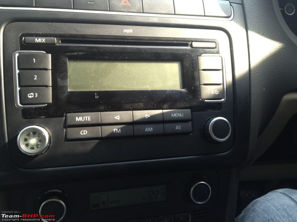 VW Polo car stereo, RCD 510 radio 6 CD changer, touchscreen SD card,  Volkswagen