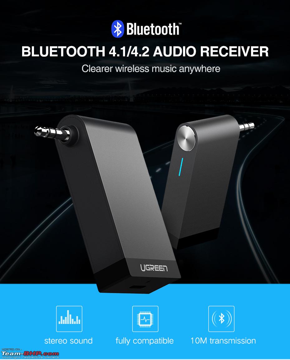 Adaptador Bluetooth 3.0 Receptor con Micrófono Jack 3.5mm BT-350 - Cyan  Technologies
