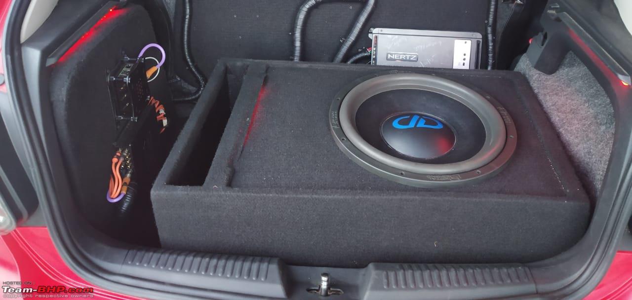 4-way active setup in a VW Polo, with a 15" subwoofer - Team-BHP