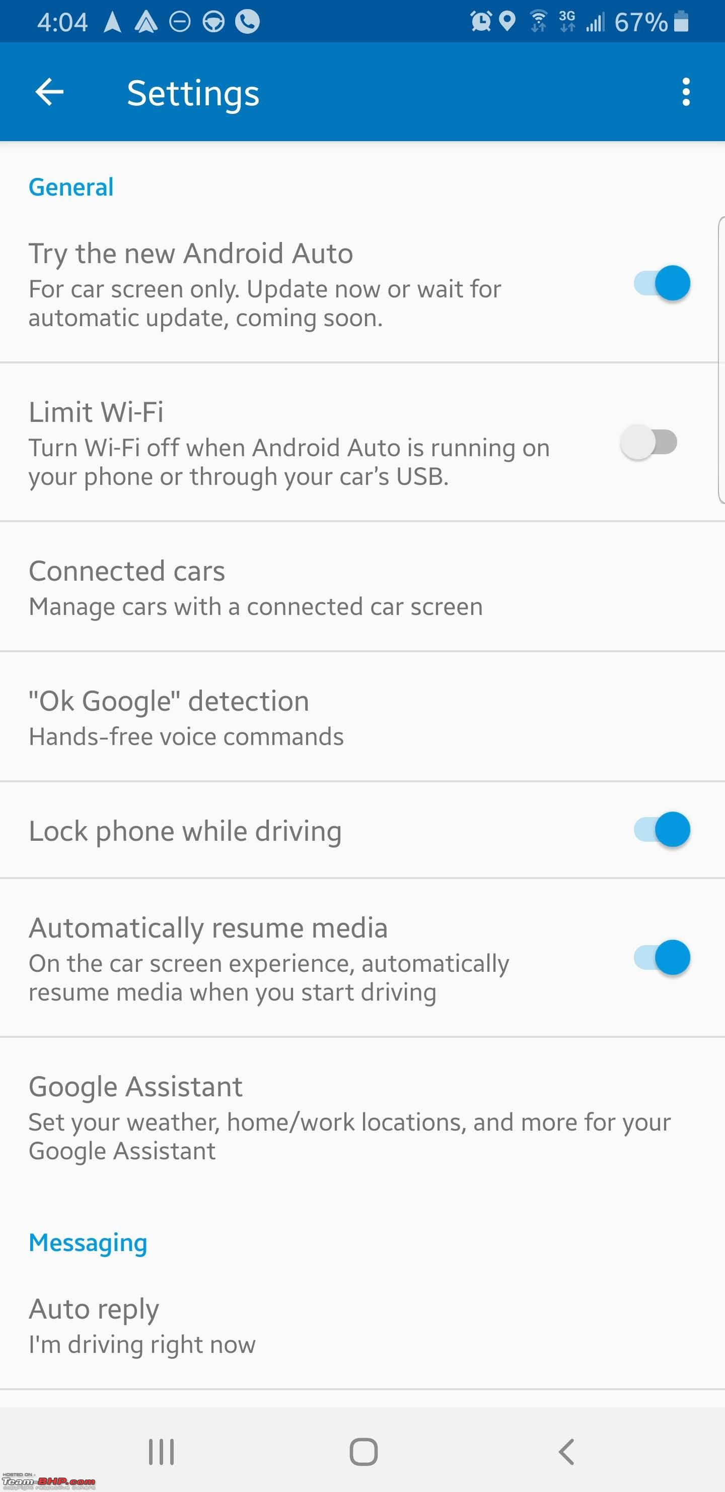 Received Android Auto update, but new UI isn't showing on the head-unit -  Team-BHP