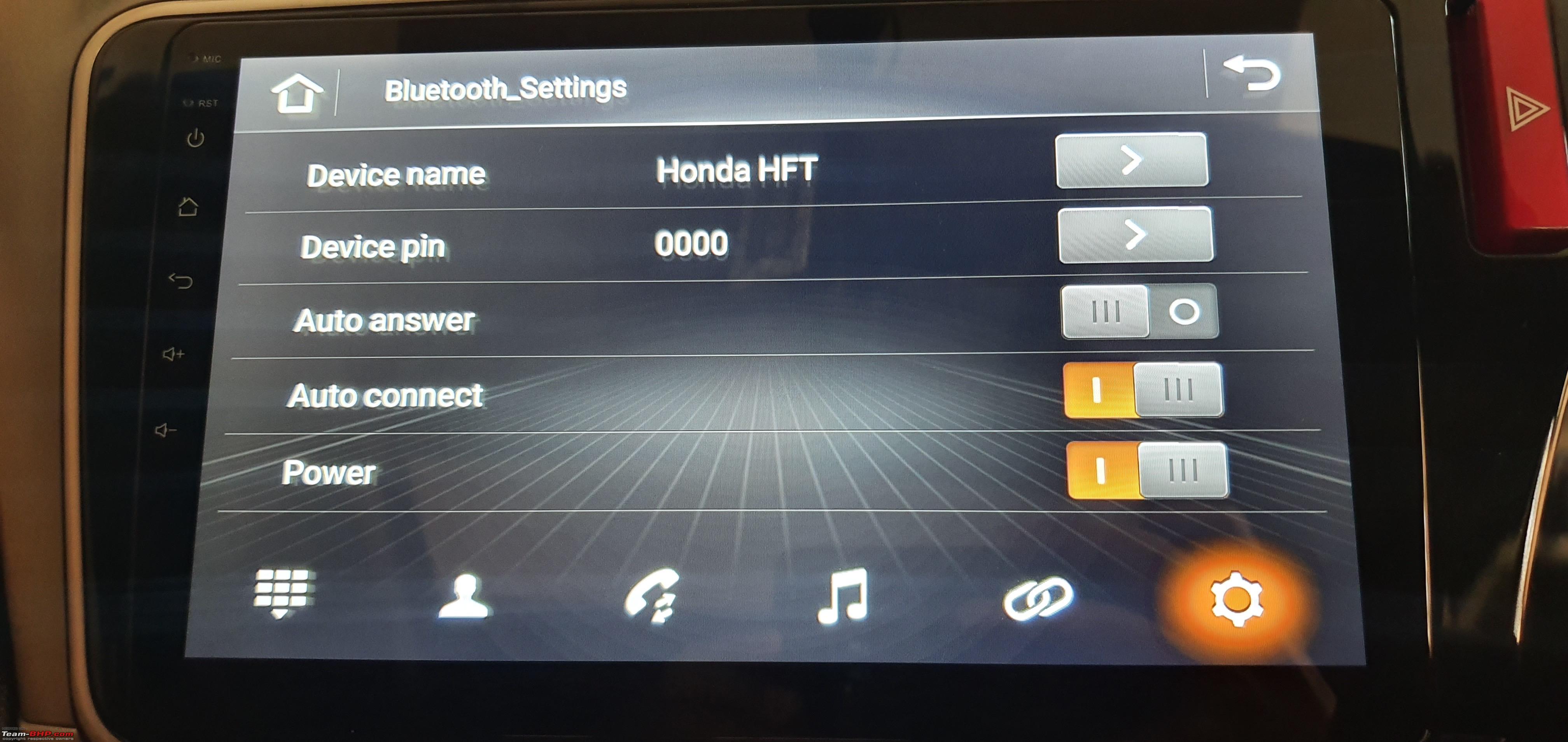 Honda City with Android head-unit (Rs 9,500) and Dash Cam (Rs 