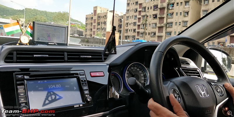 Honda City with Android head-unit (Rs 9,500) and Dash Cam (Rs 