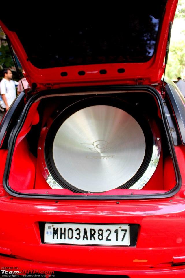 World's biggest subwoofer - 34" 10,000 watts! In an Indian Fiat Punto -  Team-BHP
