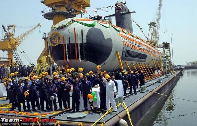 Submarines of the Indian Navy-a1-kalvari-launch.jpg
