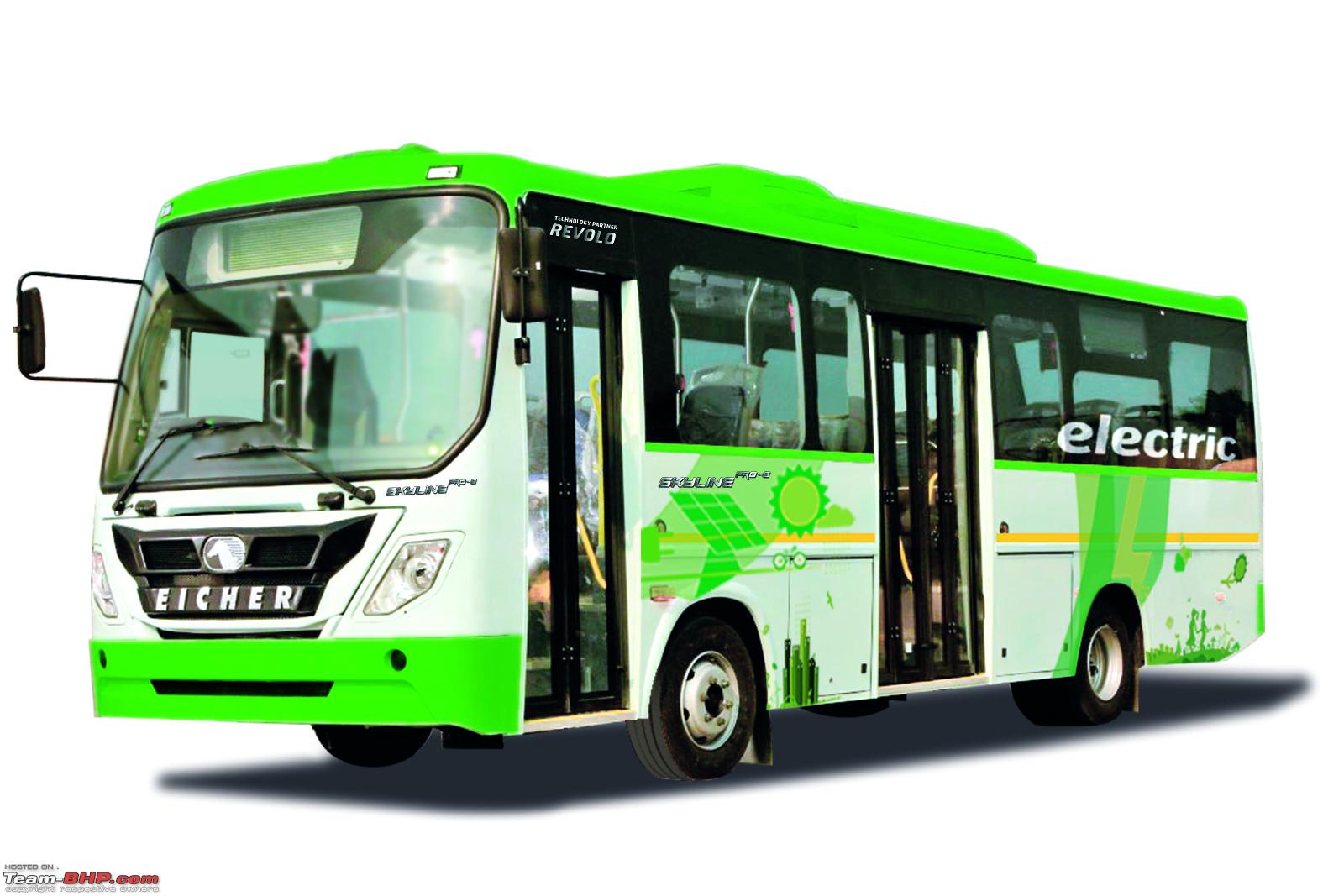  Eicher Skyline  Pro E smart electric bus launched Team BHP