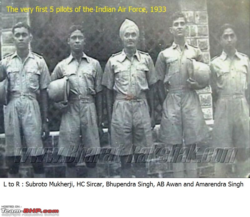 Indian Air Force: Birth to 1961, Bi-Planes to Mach 1.0-2.-fivepilots.jpg