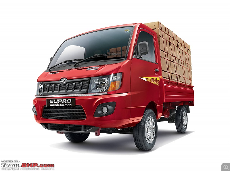 Mahindra Supro Profit Truck range launched-as_supro-maxi-red_34th-low-angle_with-wood-load_merged.jpg