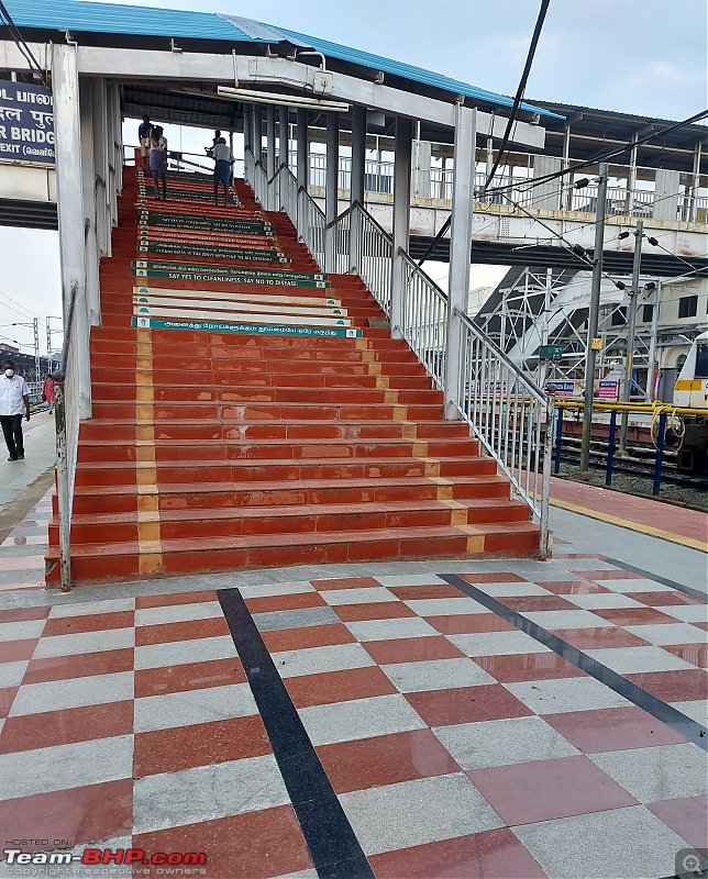 Madurai-Chennai Tejas Express | The Jet of Southern Railway-tpj_stairway.jpg