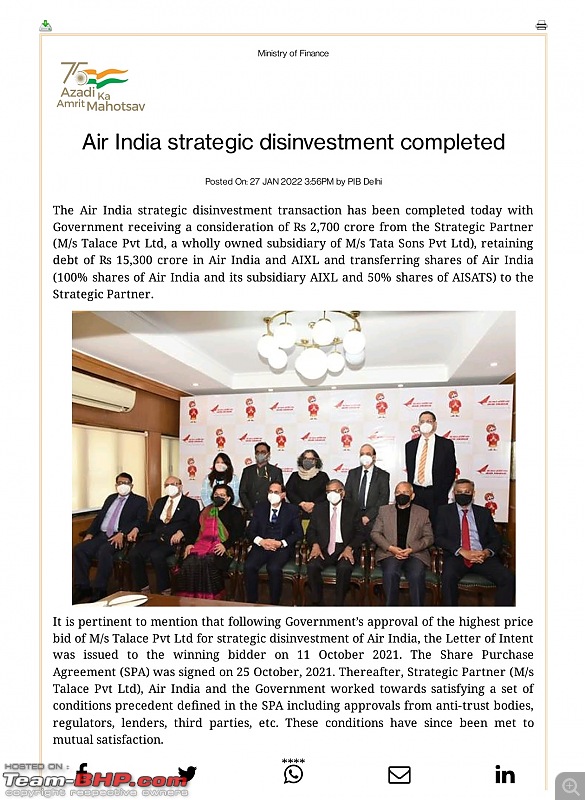 Air India Divestment - Tata Sons completes acquisition-screenshot_20220127163751.jpg