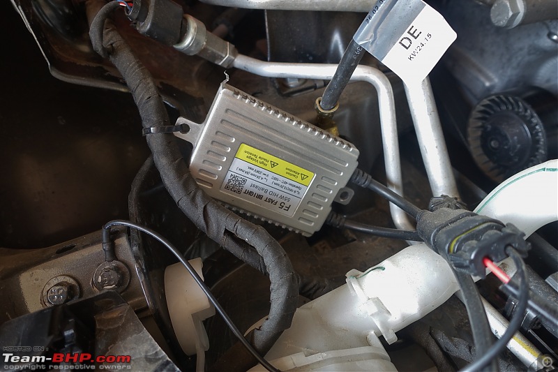 Installed! Bi-Xenon Projectors on my VW Polo GT TSi. EDIT - Reliability concerns on page 8-ballast-hanging.jpg