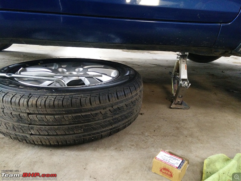 DIY: Brake Disc Caliper Pin Replacement-2.-jack-up-place-spare-wheel.jpg