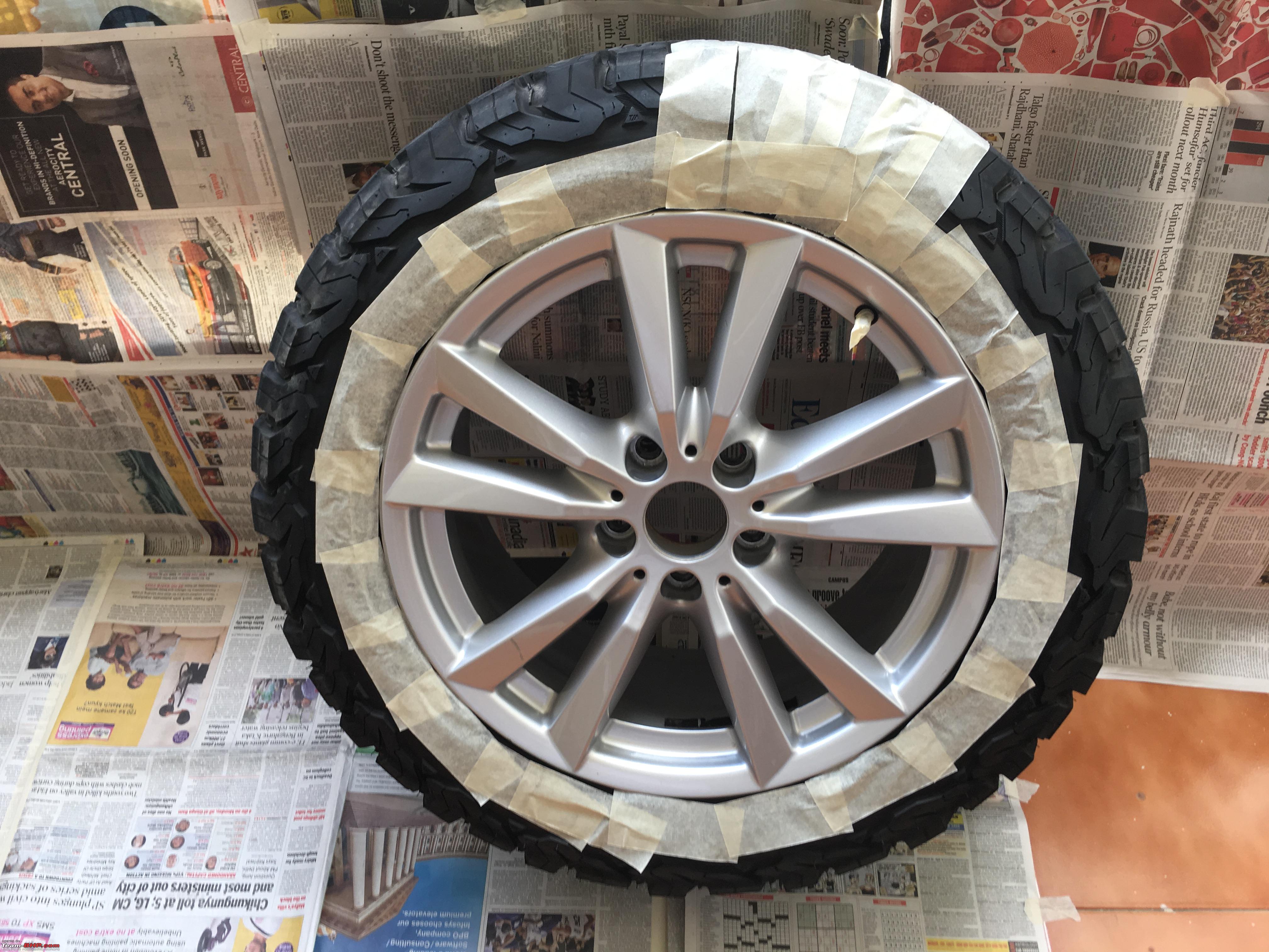 DIY: Plasti Dip coating on my wheels! - Team-BHP
