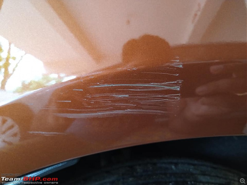 scraped car under bumpr