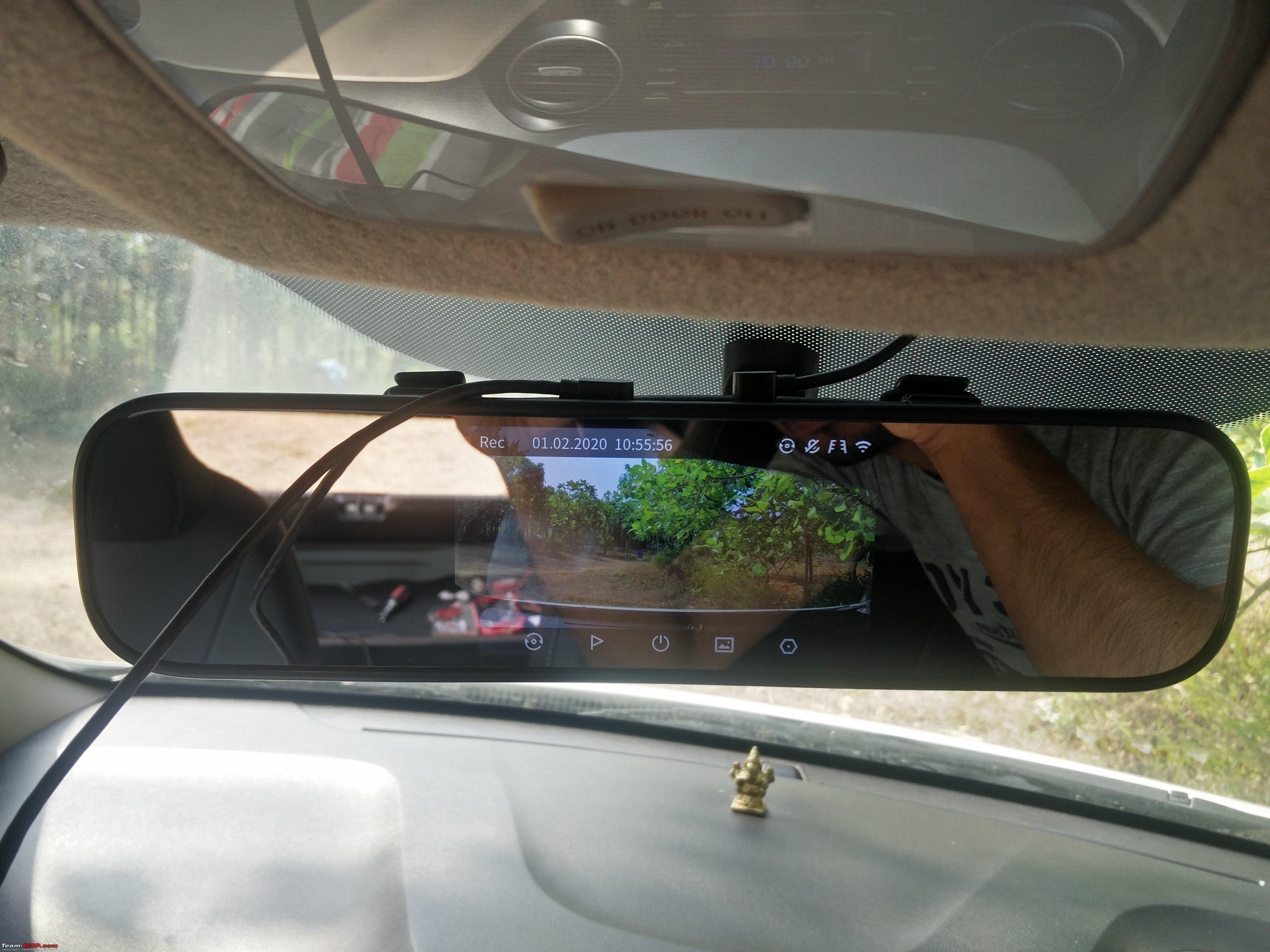 70mai Rearview Mirror Dashcam - Installation and observations - Team-BHP