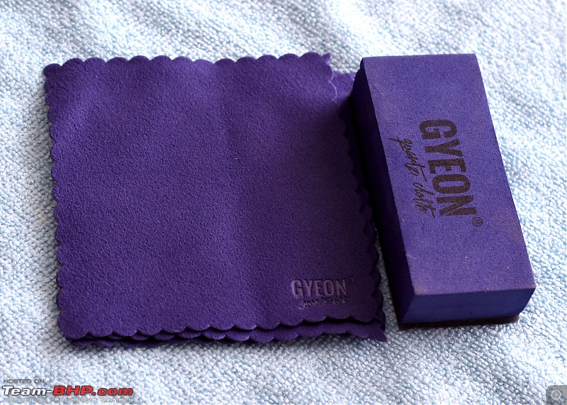 My experience with Car Care products; How I Ceramic-Coated my Vento at home-gyeon-suede-applicator-block.jpg