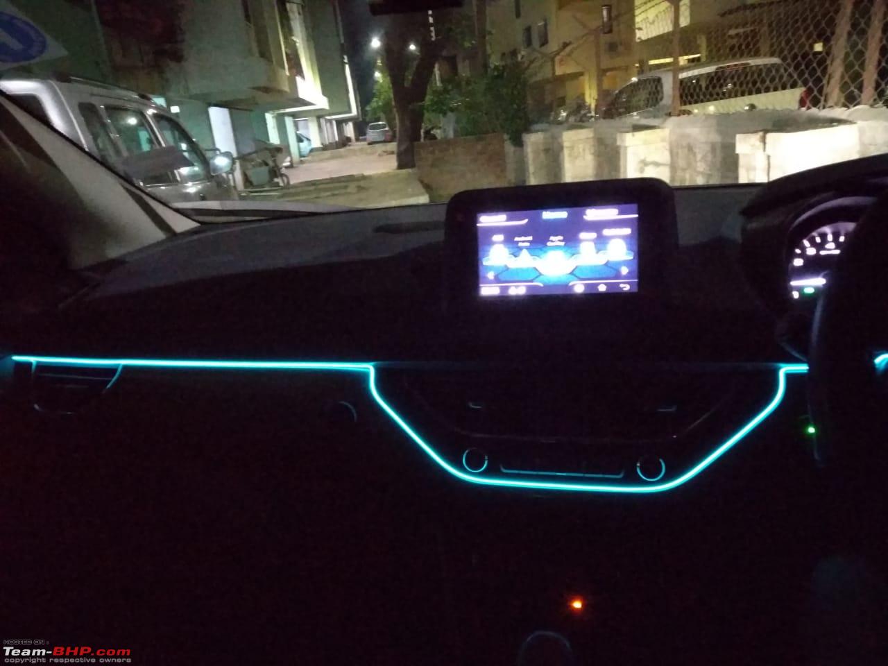 DIY : Neon Highlights for the dashboard (Renault Triber) - Team-BHP