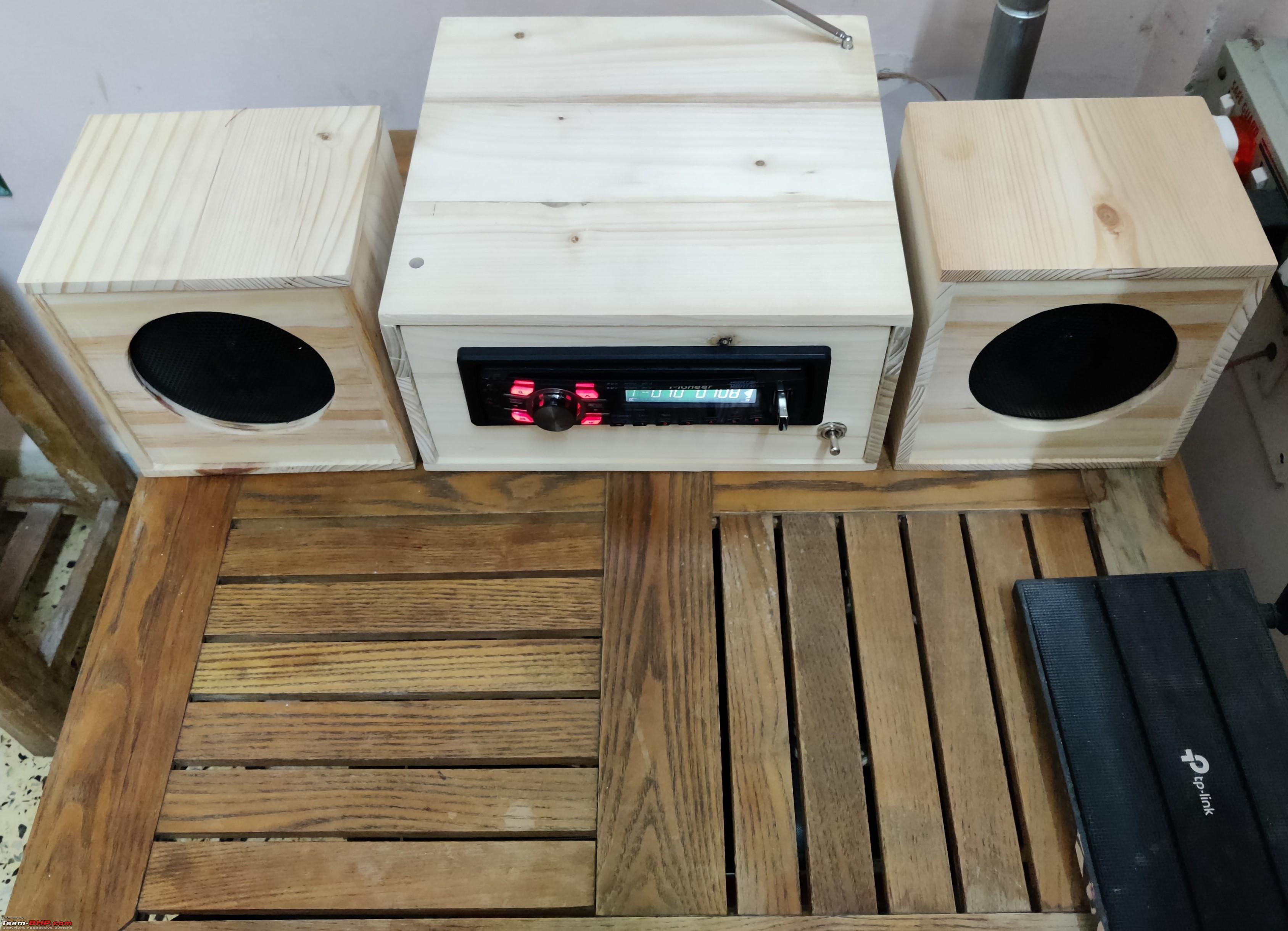 DIY: Carpentry & woodwork for converting Car Audio to Home Audio System -  Team-BHP