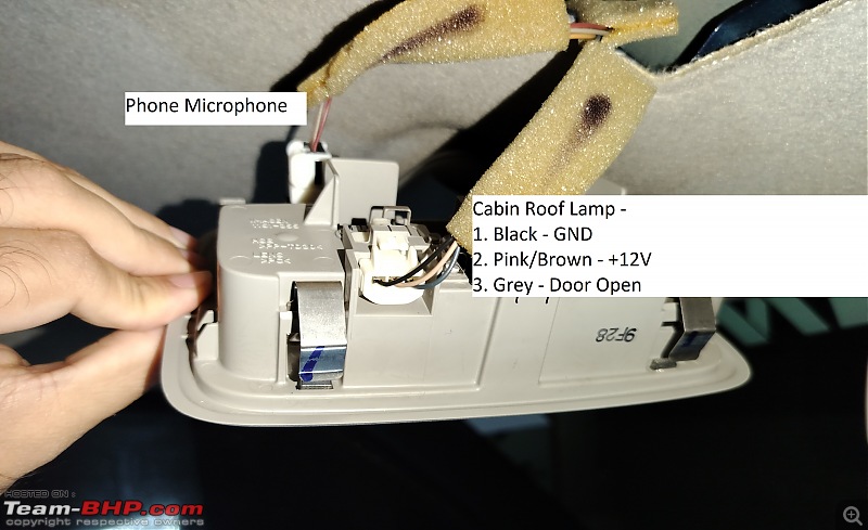 DIY Install | Adding a Rear Cabin Roof Light in 3 Cars | Ignis, Polo, Nexon-stocklampwiring.jpg