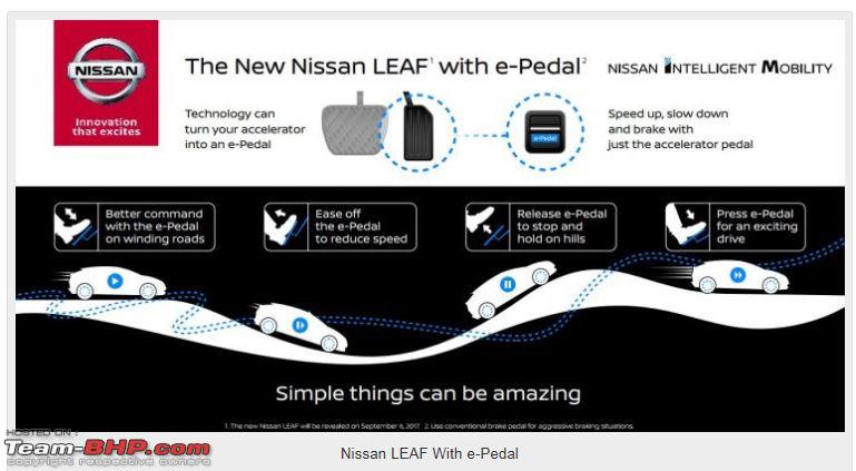 Nissan Leaf: World's first one pedal (e-pedal) car - Team-BHP