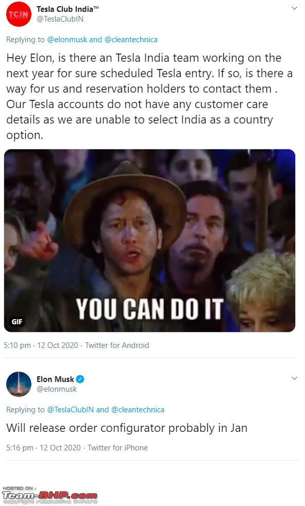 Tesla Electric Cars In India