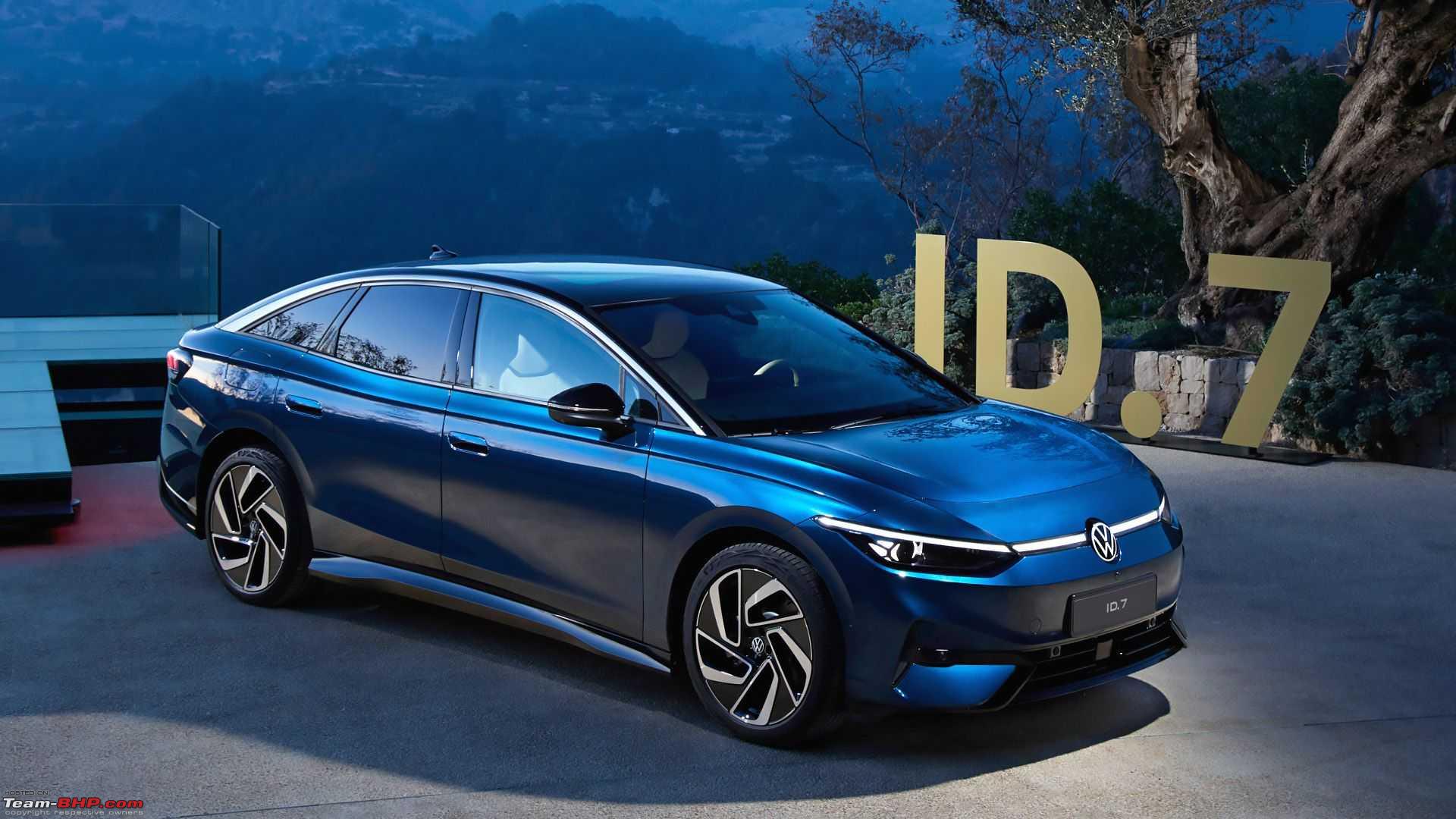 Production-ready Volkswagen ID.7 electric sedan spied ahead of global debut  in Q2 2023 - Team-BHP
