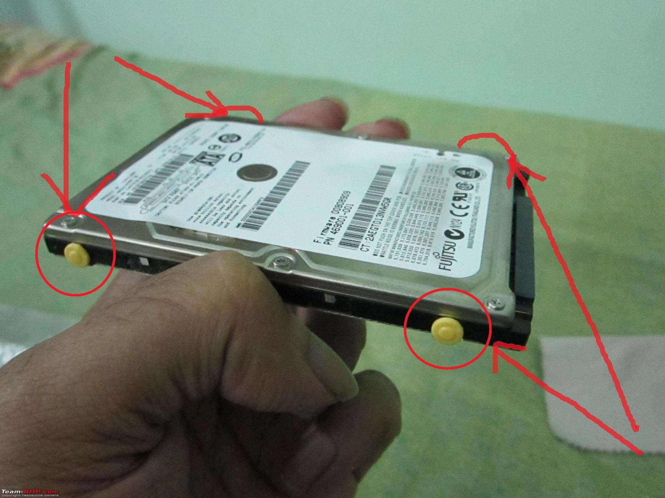 Laptop DIY: Adding a 2nd Hard-drive (or replace with new SATA HDD) -  Team-BHP