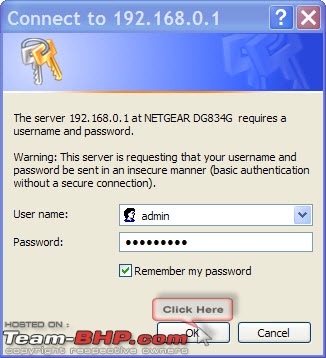 Recovering the ISP Password in Netgear DG834G wireless router/modem -  Team-BHP