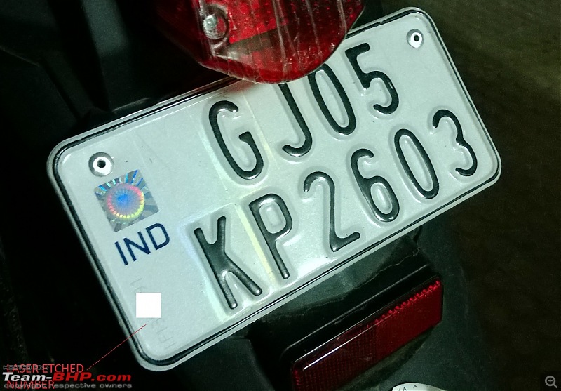 High security registration plates (HSRP) in India-rear-wof.jpg