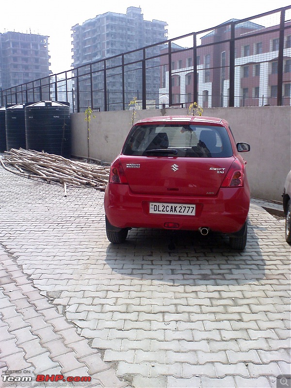High security registration plates (HSRP) in India-swift-rear2.jpg