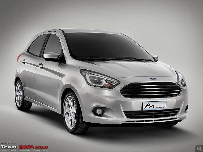 The next-gen 2015 Ford Figo. EDIT: Now launched-newfordkaconceptfrontthreequarter.jpg