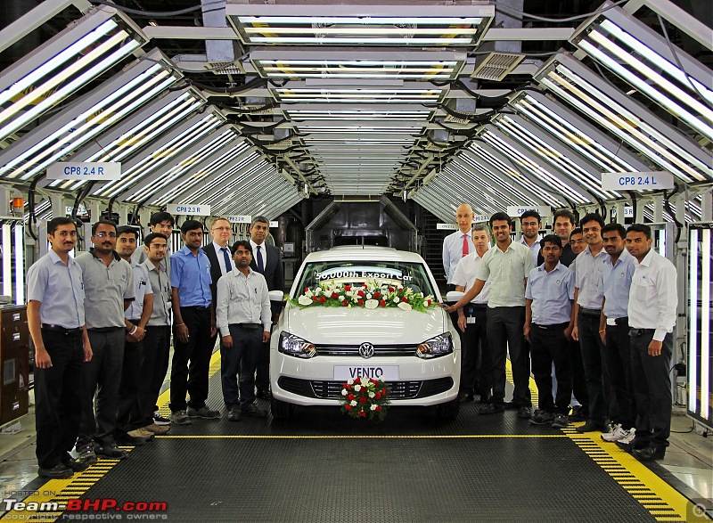 Volkswagen rolls out 50,000th export car from Pune plant. EDIT: Now 2.5 lakhs-volkswagen-top-management-employees-50000th-export-car-rollout-pune-plant.jpg