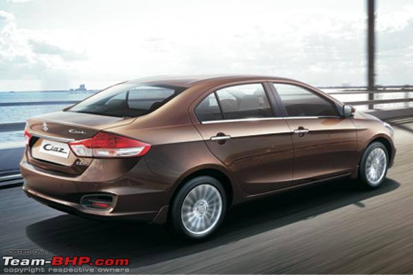 Team-BHP SCOOP: Maruti Ciaz / YL1. Scoop Pics on Page 99-maruticiazpressshotsrearquarter.jpg