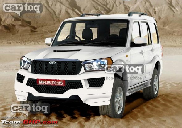 2014 Mahindra Scorpio Facelift (W105). EDIT: Now launched at Rs. 7.98 lakhs-2014scorpiorendering.jpg