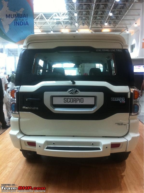 2014 Mahindra Scorpio Facelift (W105). EDIT: Now launched at Rs. 7.98 lakhs-scorpio-rear.jpg