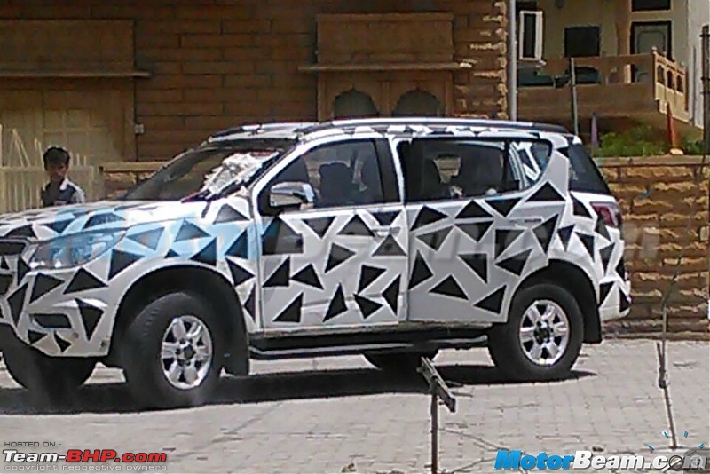 Chevrolet Trailblazer SUV brought to India for R&D. EDIT: Now caught undisguised on page 6-2015chevrolettrailblazersidespottedinrajasthan1024x684.jpg