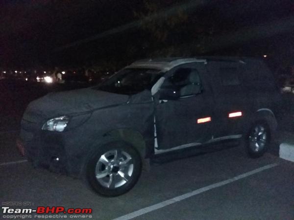 Chevrolet Trailblazer SUV brought to India for R&D. EDIT: Now caught undisguised on page 6-chevrolettrailblazerfrontquarterindiaspied.jpg