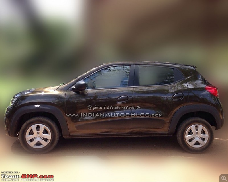 Renault's Kwid entry level hatchback unveiled EDIT: Now launched at Rs. 2.57 lakhs!-renaultkwidsidedealerspied900x720.jpg