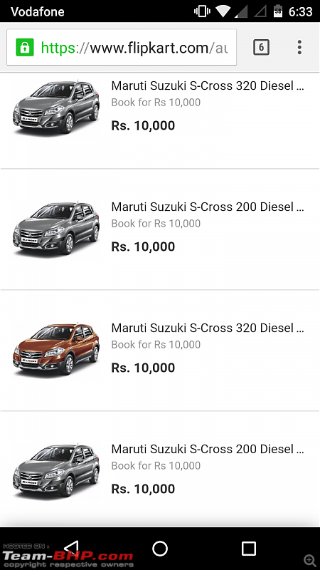 Now book your Maruti, Bajaj, KTM, Kawasaki on Flipkart. EDIT: Mahindra KUV100 as well-screenshot_20151225183338.png