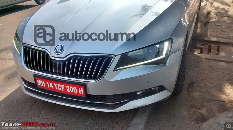 Scoop! Third-gen Skoda Superb spotted testing in India EDIT: Launched at Rs. 22.68 lakhs!-2016skodasuperbindiagrille.jpg