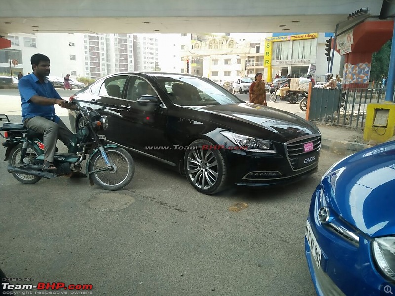 Bangalore: Hyundai Genesis luxury sedan spotted-3.jpg