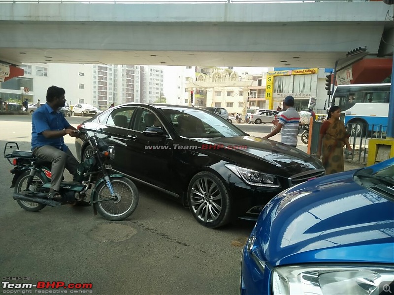 Bangalore: Hyundai Genesis luxury sedan spotted-2.jpg