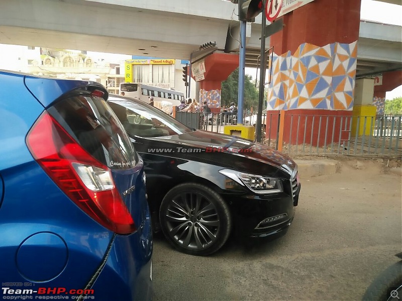 Bangalore: Hyundai Genesis luxury sedan spotted-4.jpg