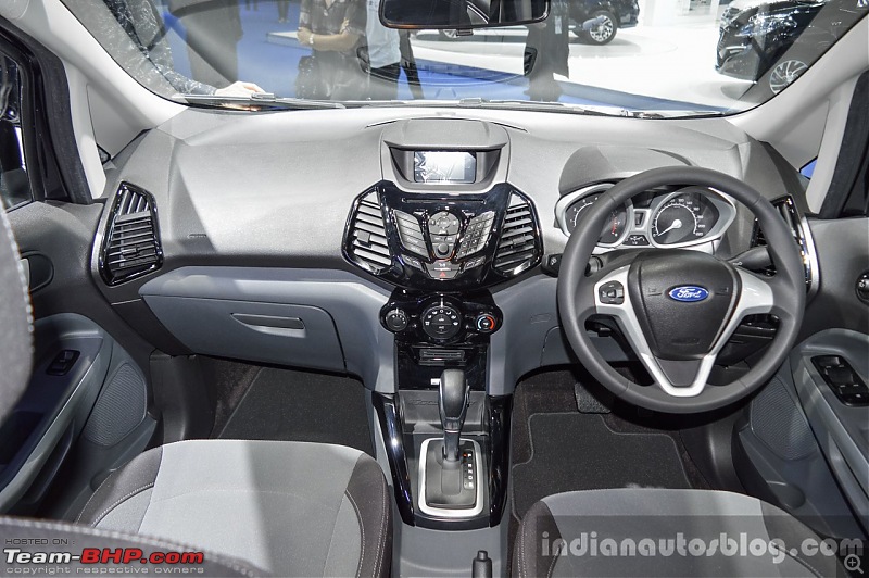 Ford launches EcoSport Black Edition at Rs. 8.58 lakh-fordecosportblackeditiondashboardat2016bims.jpg