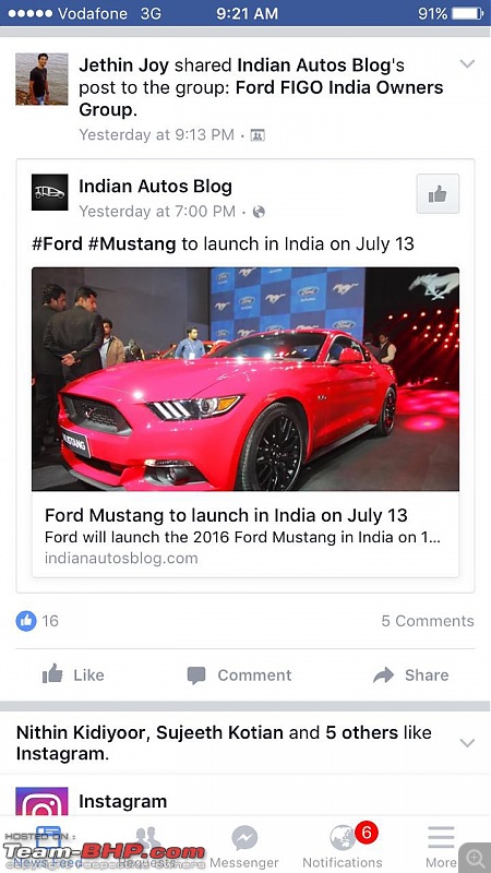 Ford Mustang coming to India. EDIT: Launched at 65 lakhs-img20160702wa0004.jpg