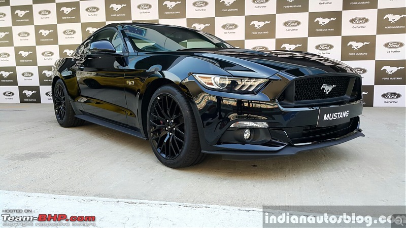 Ford Mustang coming to India. EDIT: Launched at 65 lakhs-2016fordmustanggtinindiafrontthreequarterfirstdrivereview.jpg