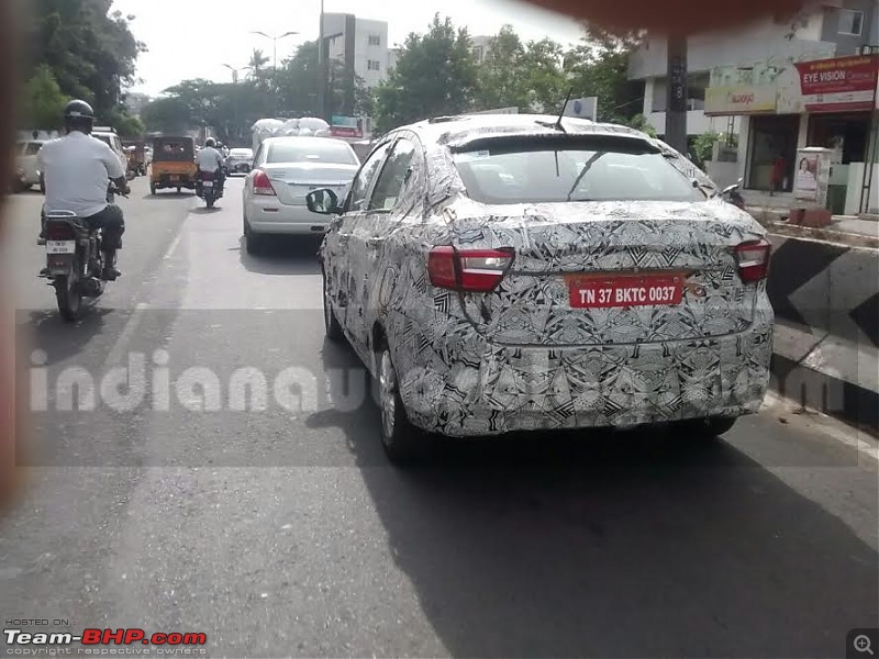 Tata Tiago-based compact sedan. EDIT: Tigor launched at Rs 4.7 lakhs-tatakite5compactsedanrearspiedontestsaheadoffestiveseasonlaunch.jpg